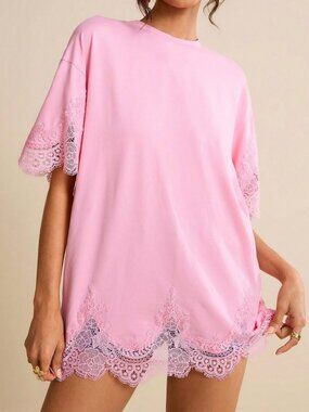 Pink Casual Women's T-Shirt